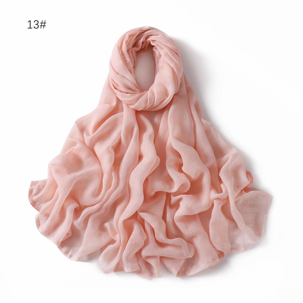 On sale - Double Stitches Edge Viscose Hijab - 16 Colours -