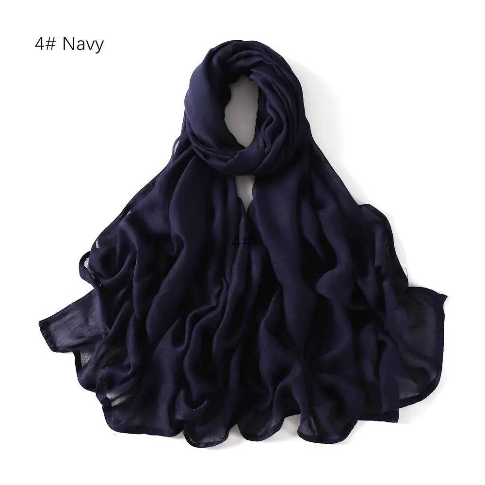 On sale - Double Stitches Edge Viscose Hijab - 16 Colours -