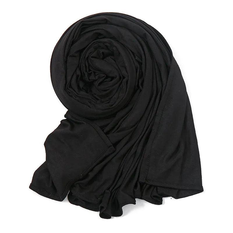 On sale - Elegant High Stretch Cotton Hijab - 20 Colours -