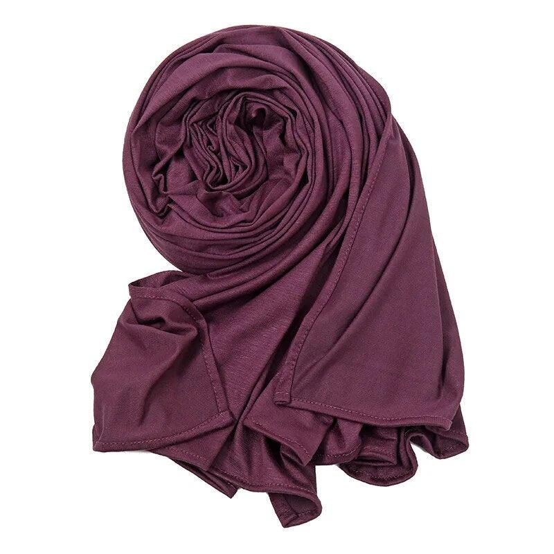 On sale - Elegant High Stretch Cotton Hijab - 20 Colours -