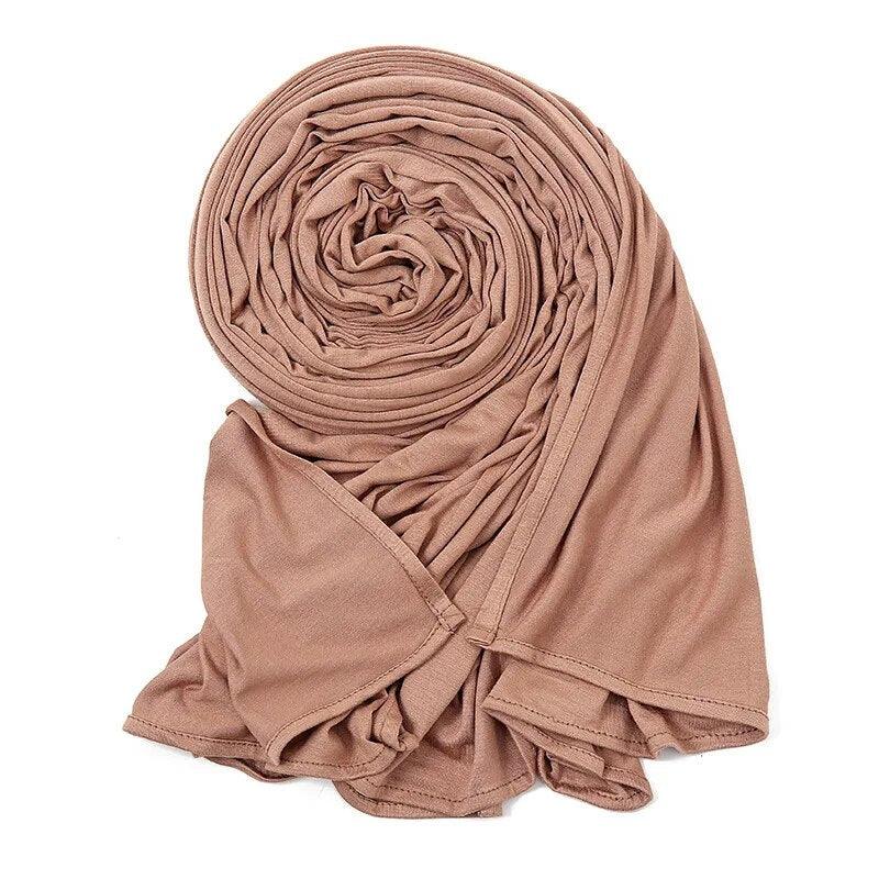 On sale - Elegant High Stretch Cotton Hijab - 20 Colours -