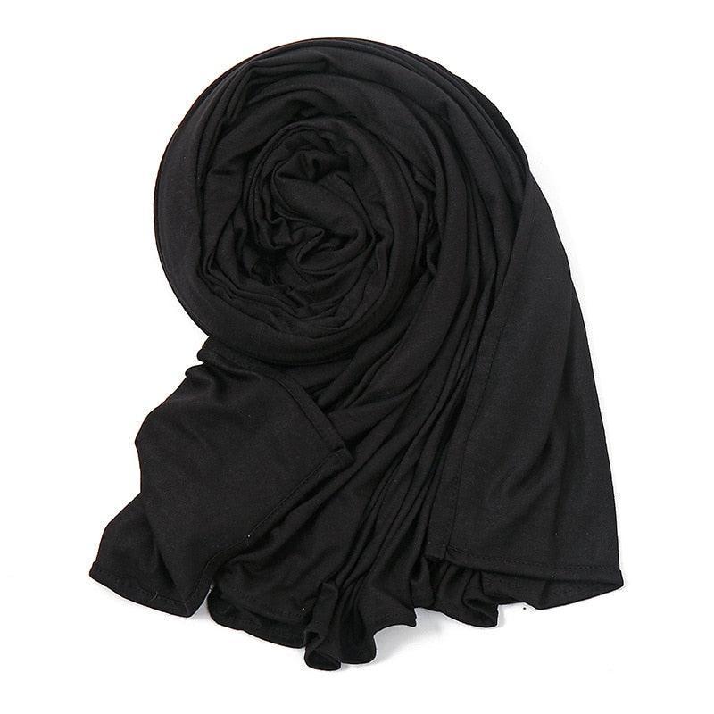 On sale - Elegant High Stretch Cotton Hijab - 20 Colours -