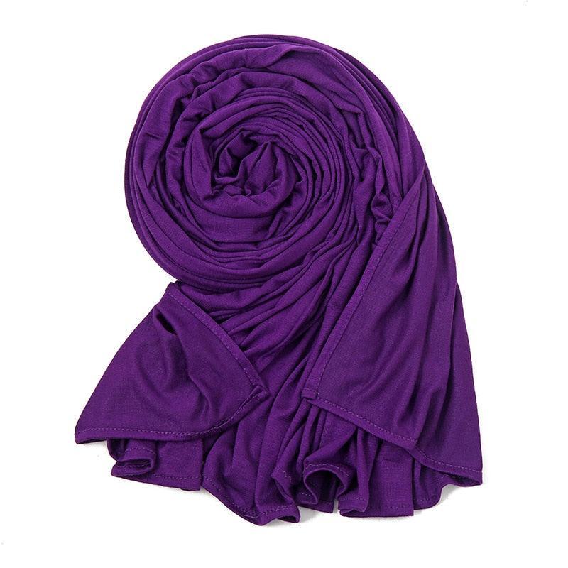 On sale - Elegant High Stretch Cotton Hijab - 20 Colours -