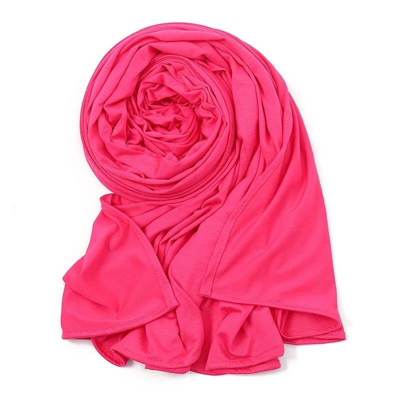 On sale - Elegant High Stretch Cotton Hijab - 20 Colours -