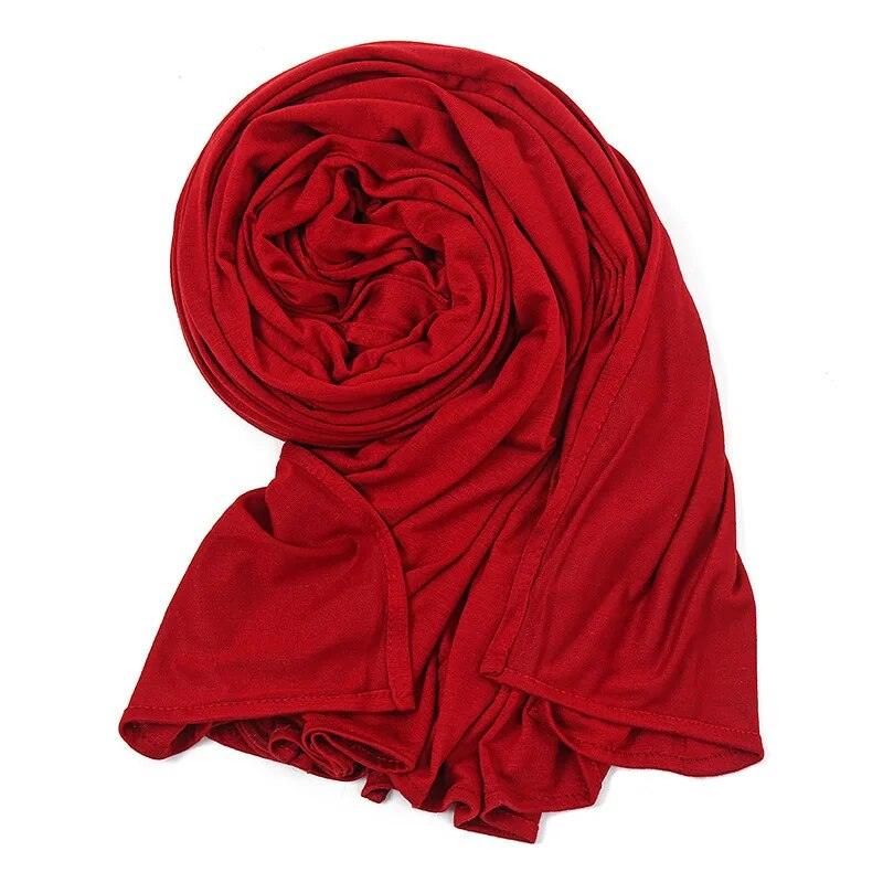On sale - Elegant High Stretch Cotton Hijab - 20 Colours -