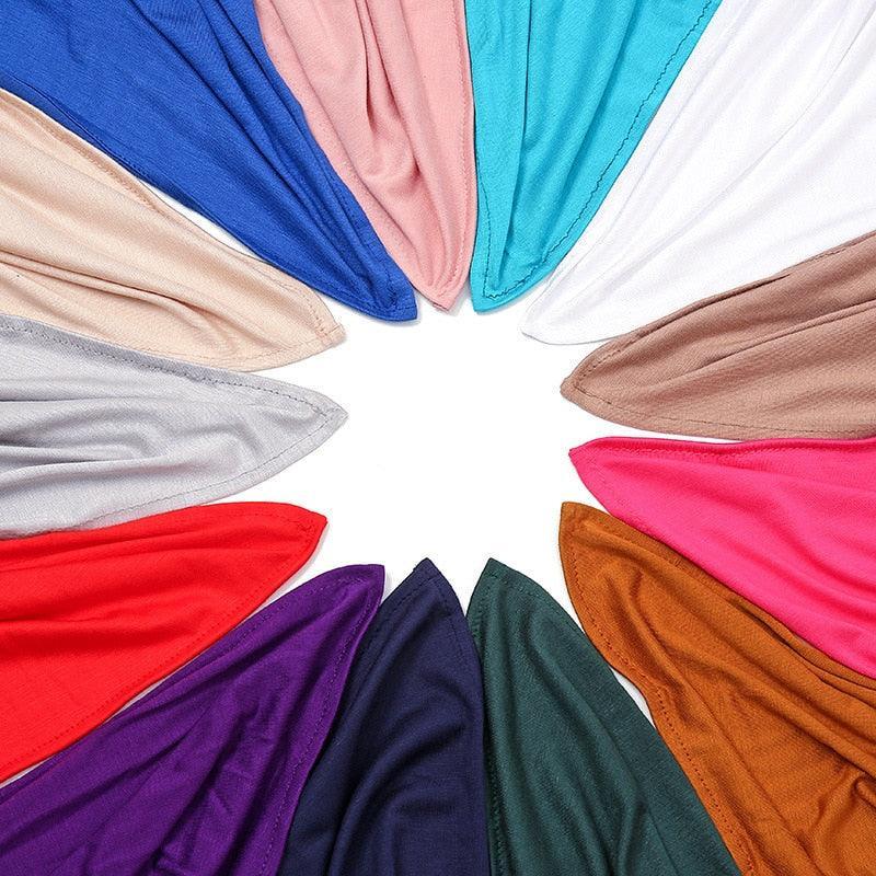 On sale - Elegant High Stretch Cotton Hijab - 20 Colours -
