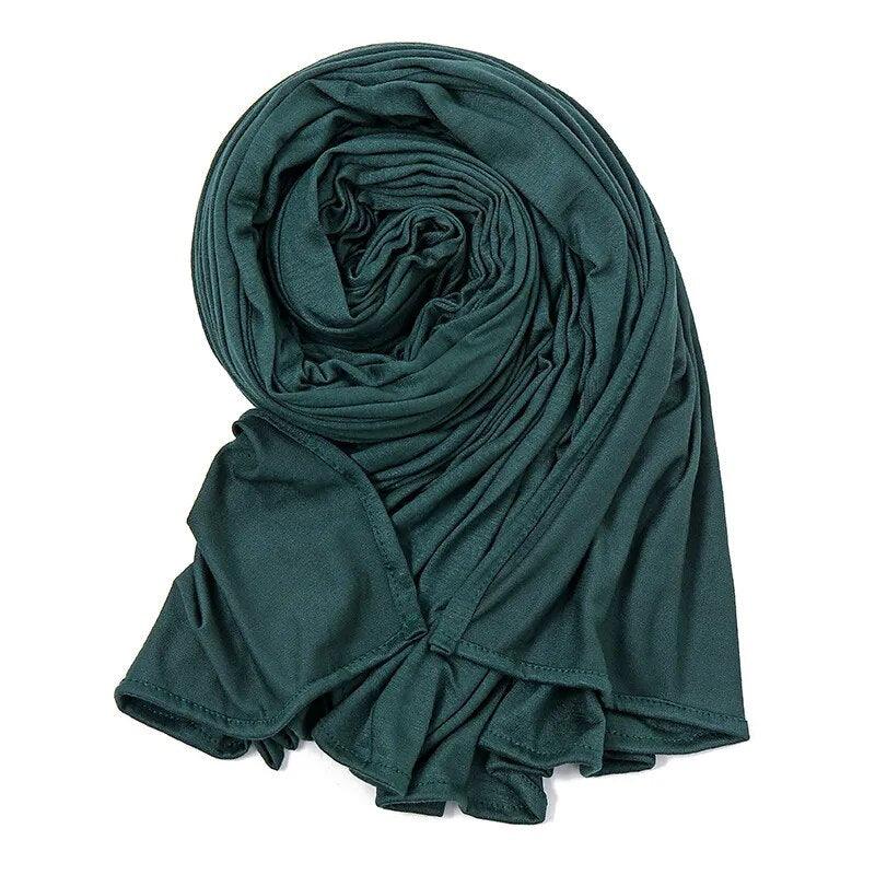 On sale - Elegant High Stretch Cotton Hijab - 20 Colours -