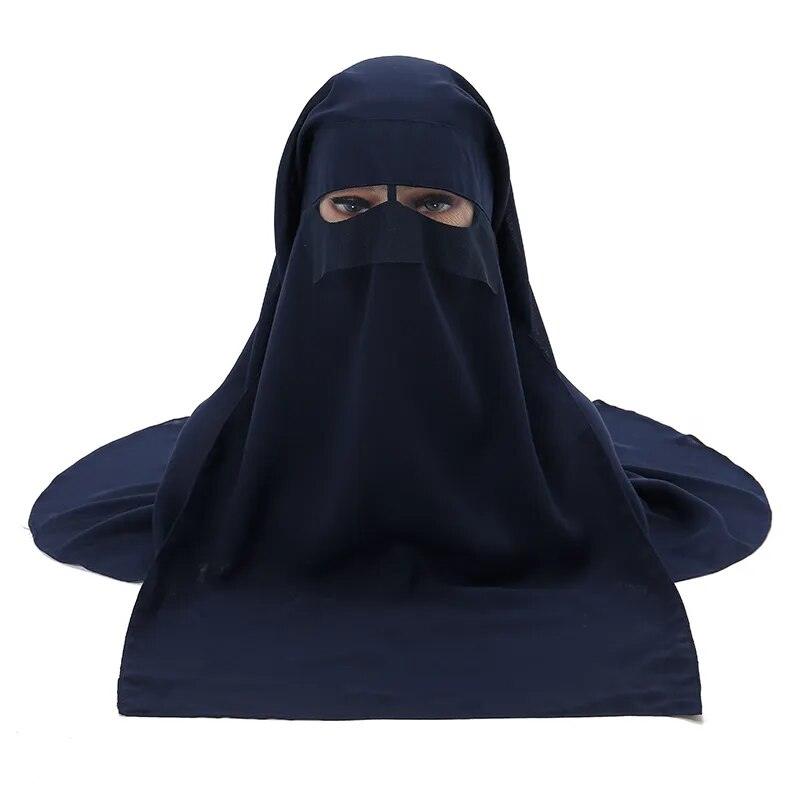 On sale - Headcover Soft Niqab - 10 Colours - Free shipping