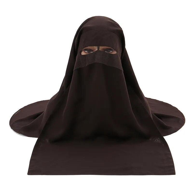 On sale - Headcover Soft Niqab - 10 Colours - Free shipping