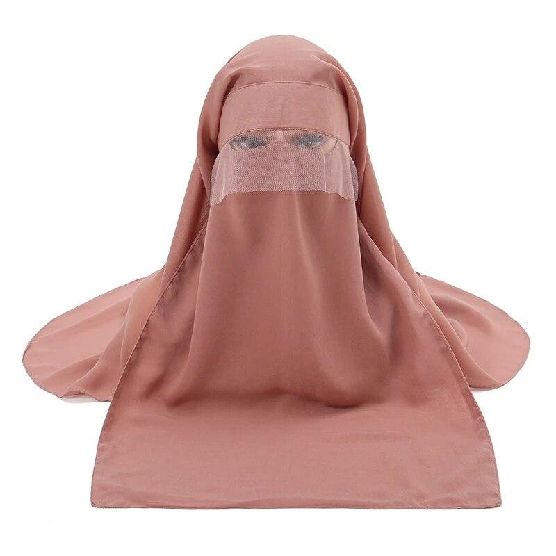 On sale - Headcover Soft Niqab - 10 Colours - Free shipping