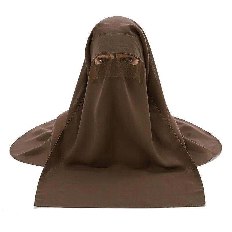 On sale - Headcover Soft Niqab - 10 Colours - Free shipping