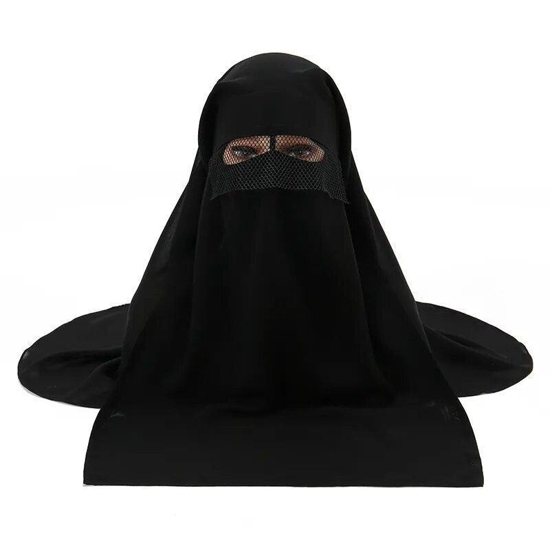 On sale - Headcover Soft Niqab - 10 Colours - Free shipping