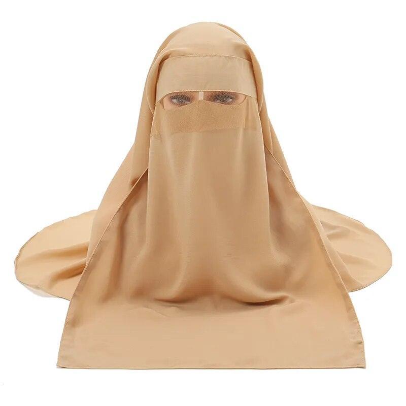 On sale - Headcover Soft Niqab - 10 Colours - Free shipping