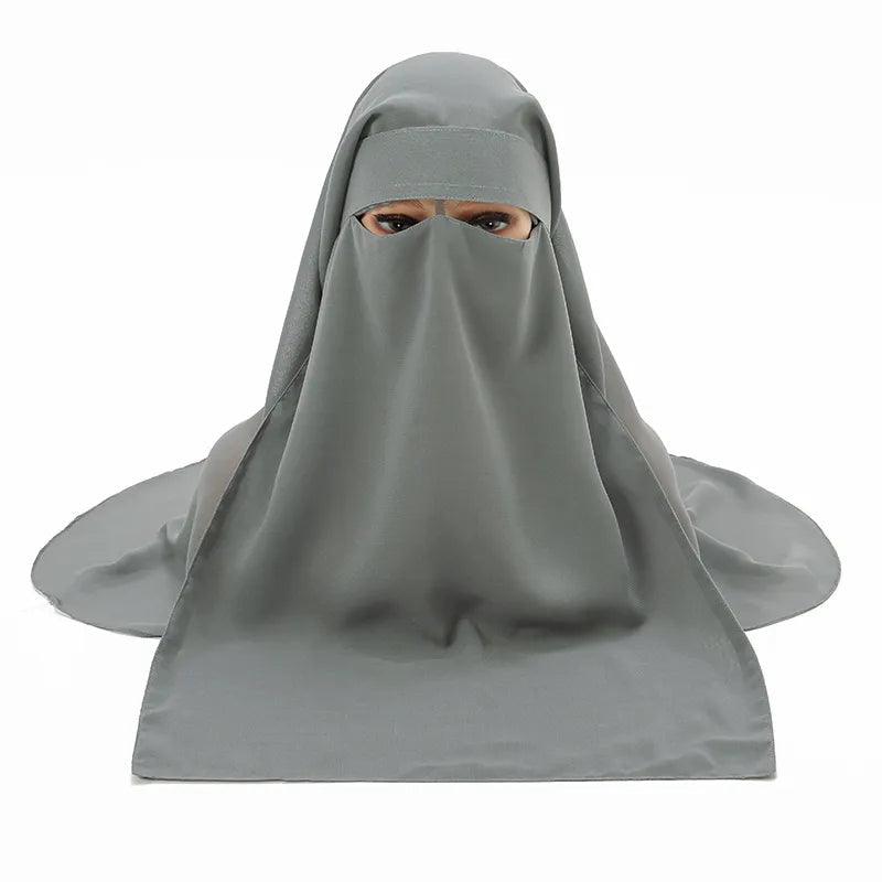 On sale - Headcover Soft Niqab - 10 Colours - Free shipping
