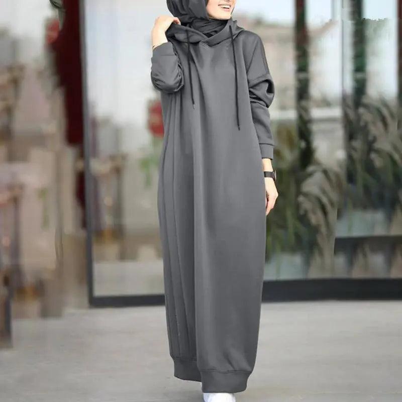 On sale - Hooded Turkish Hijab Abaya - 3 Colours - Free