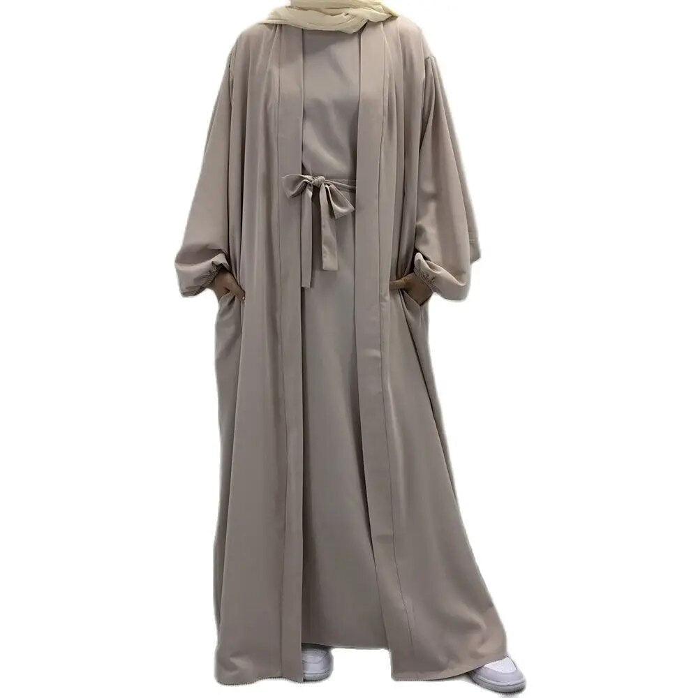 On sale - Islamic Maxi Open Abaya and Inner Abaya - 4