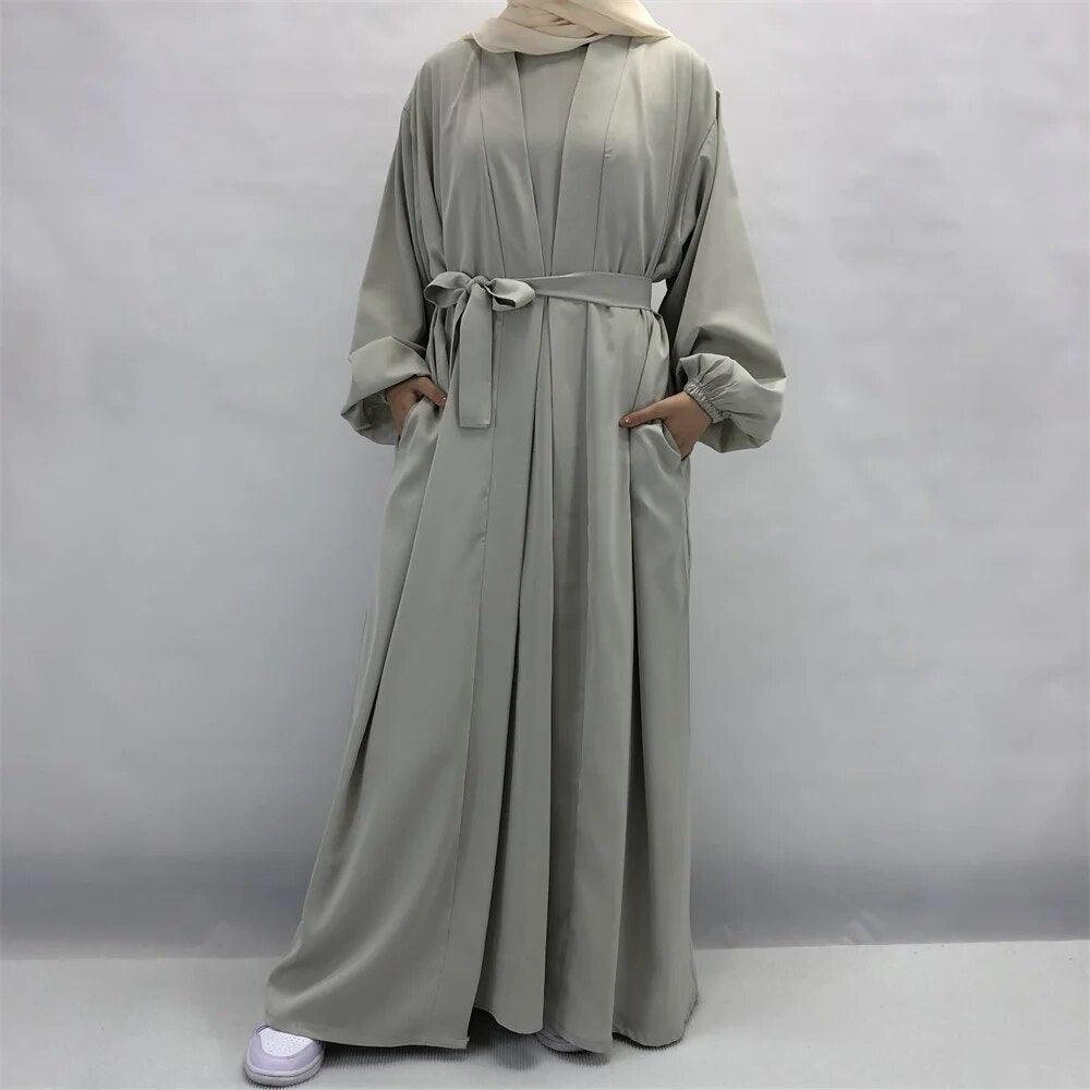On sale - Islamic Maxi Open Abaya and Inner Abaya - 4