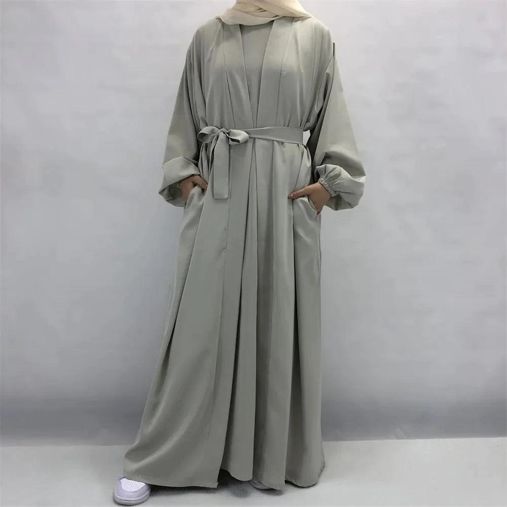 On sale - Islamic Maxi Open Abaya and Inner Abaya - 4