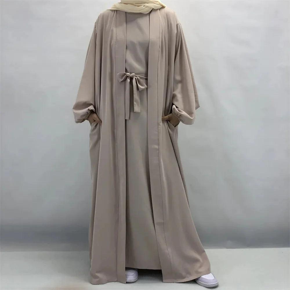 On sale - Islamic Maxi Open Abaya and Inner Abaya - 4