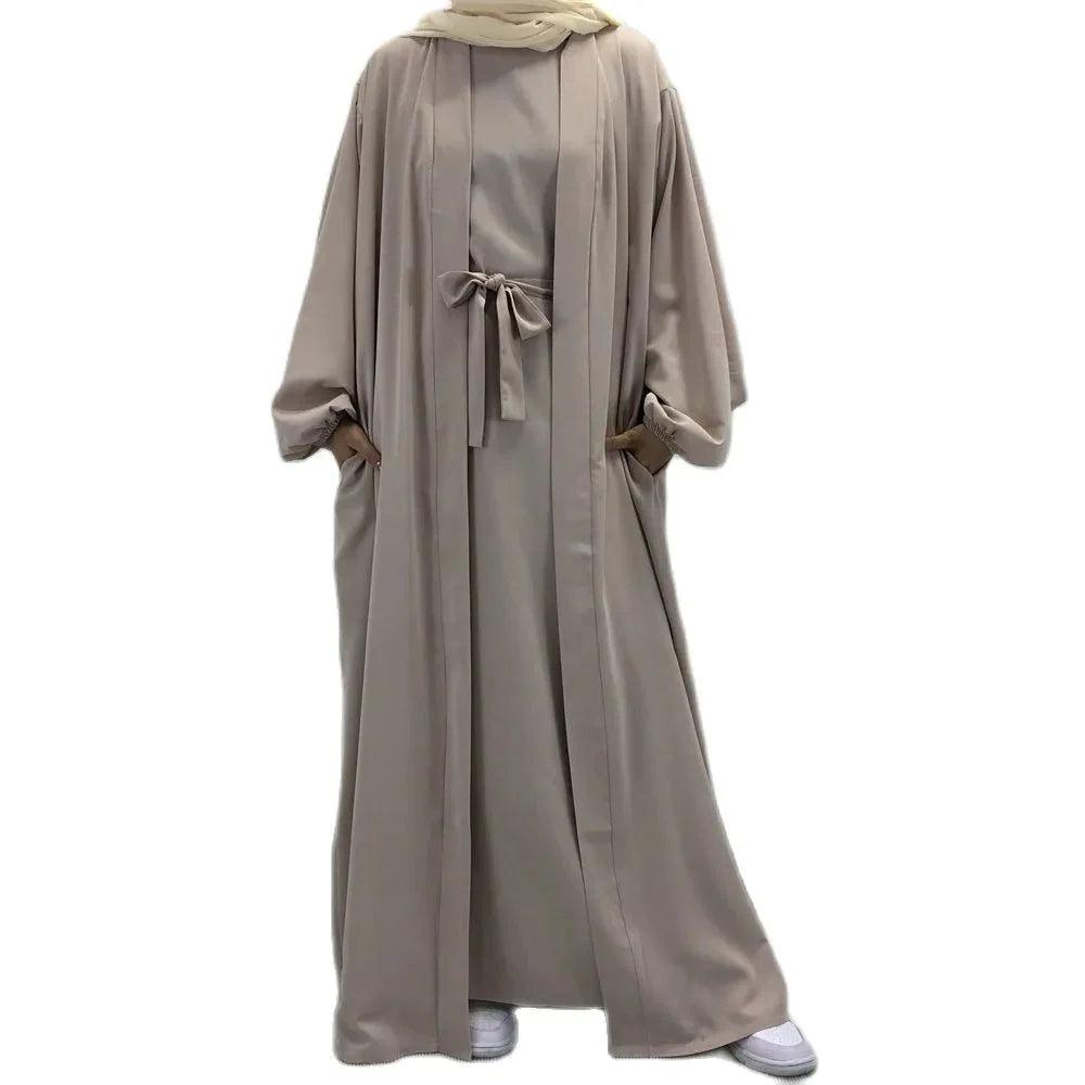 On sale - Islamic Maxi Open Abaya and Inner Abaya - 4