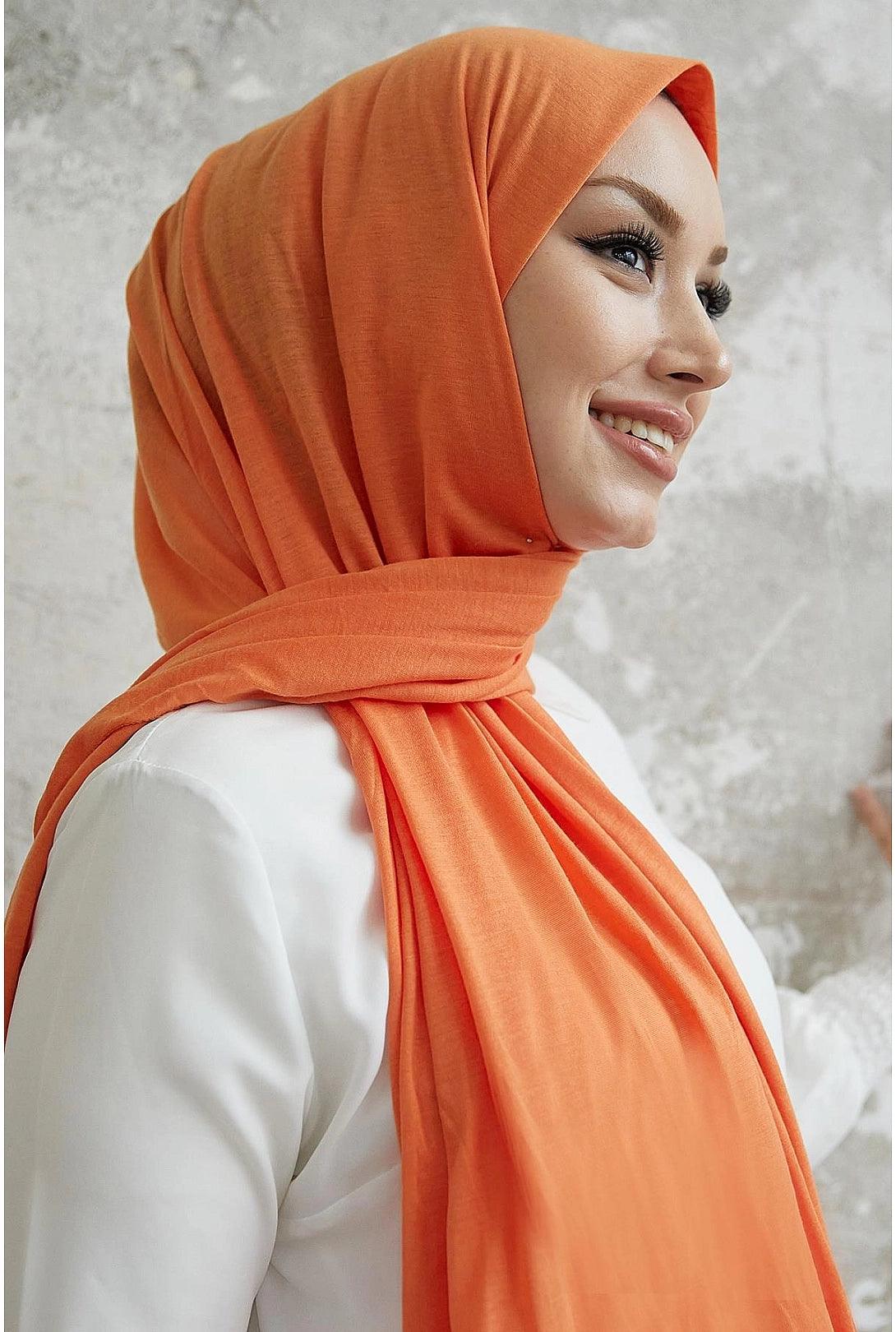 Jazz Hijab Scarf Shawl - Orange