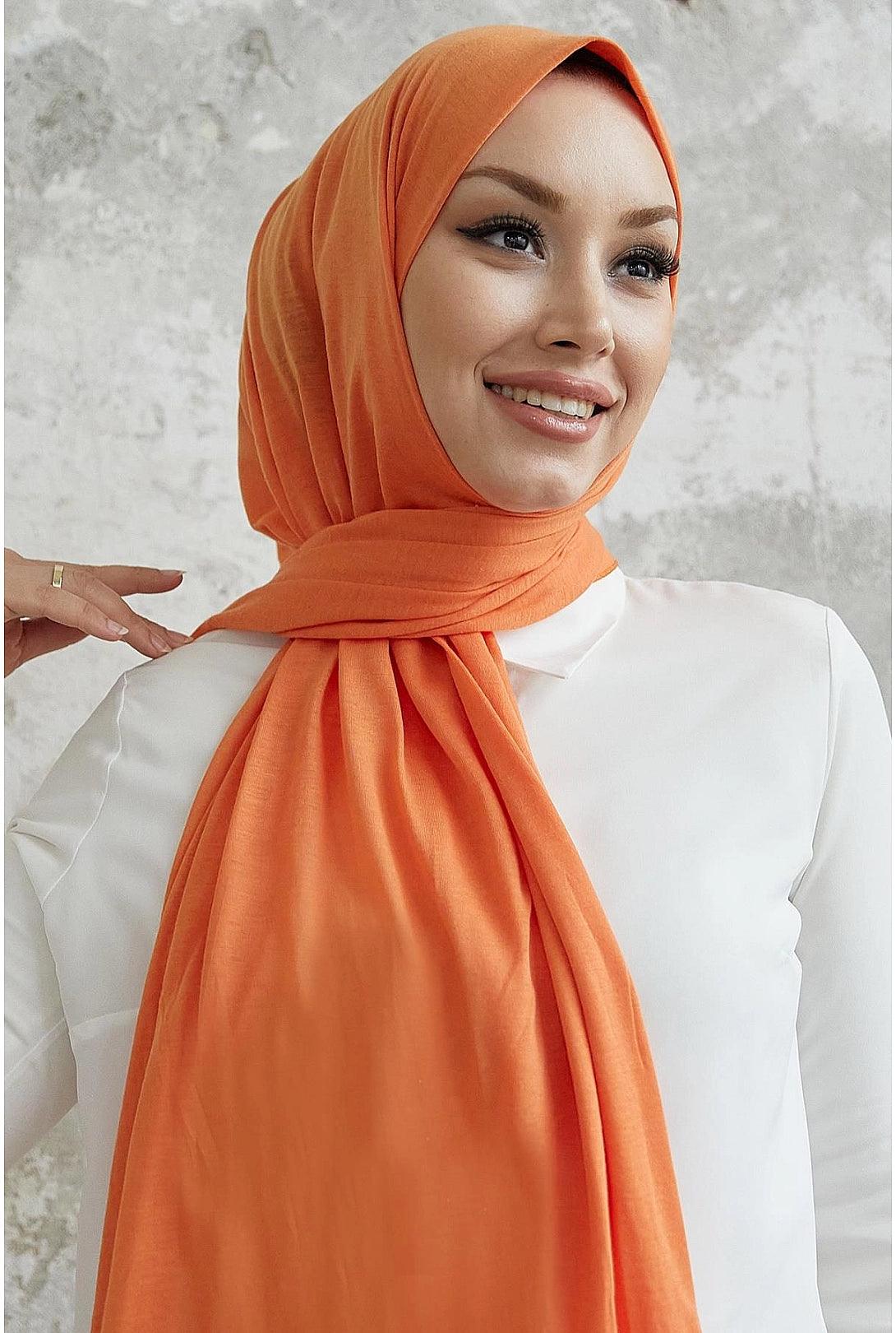 Jazz Hijab Scarf Shawl - Orange