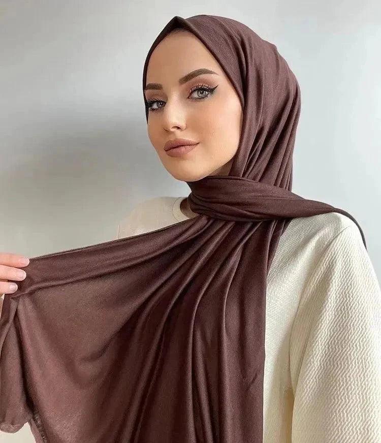 On sale - Modal Cotton Jersey Hijab - 9 Colours - Free
