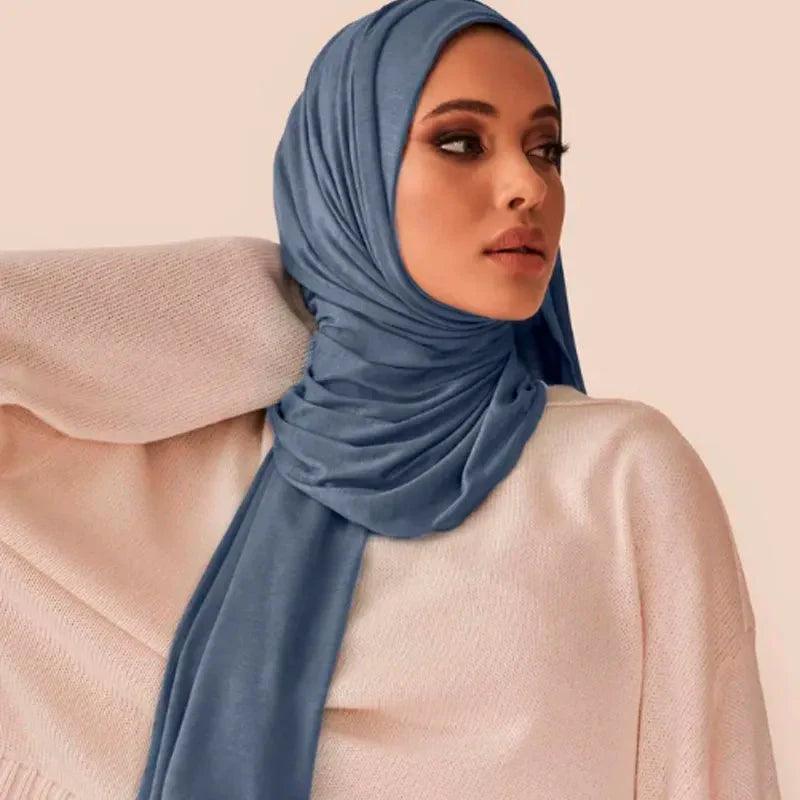 On sale - Modal Cotton Jersey Hijab - 9 Colours - Free