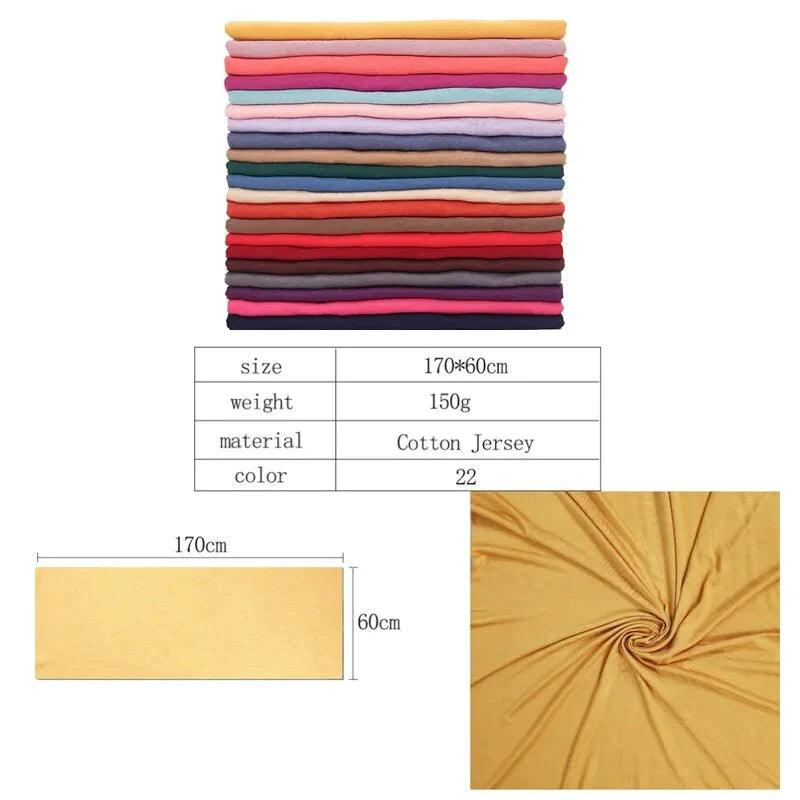On sale - Modal Cotton Jersey Hijab - 9 Colours - Free