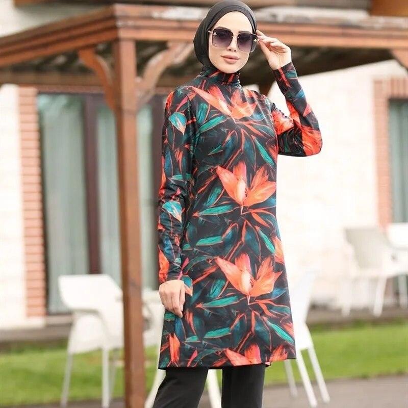 On sale - Modest Burkini Swimsuit - 3 Colours - Free