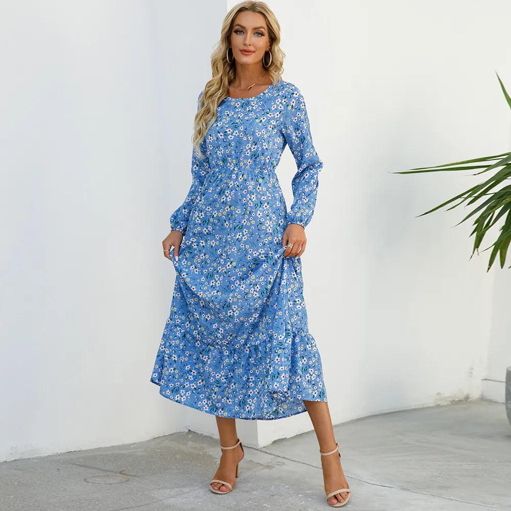 On sale - Modest Elegant Maxi Dress - 6 Colours - Free