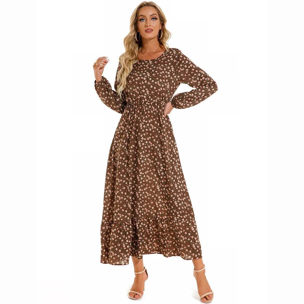 On sale - Modest Elegant Maxi Dress - 6 Colours - Free