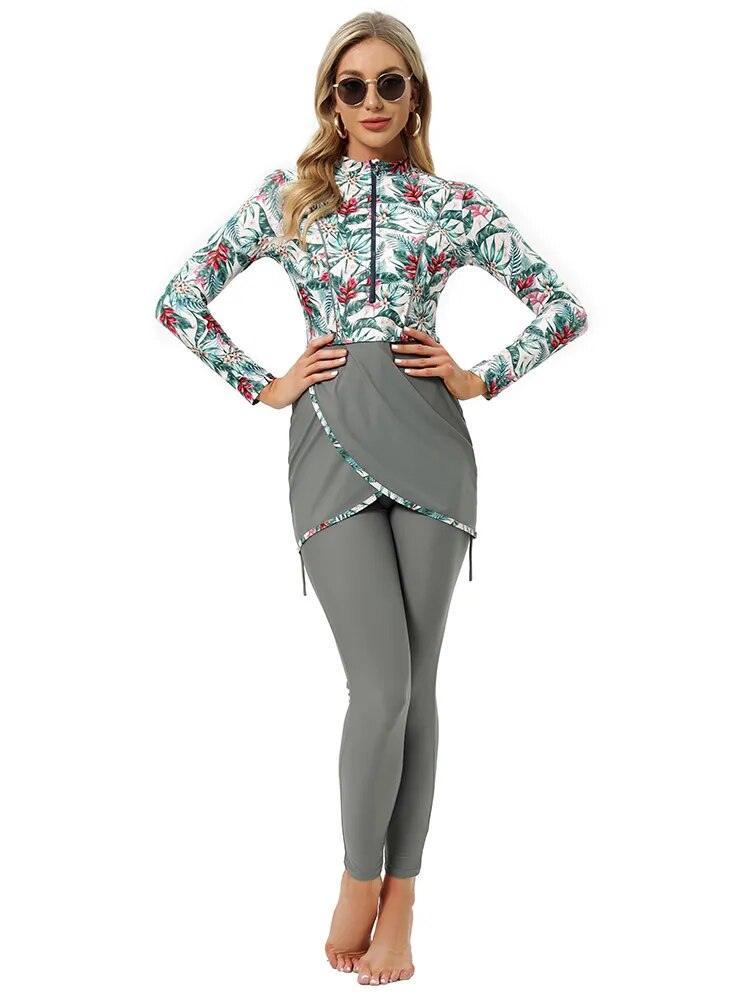 On sale - Muslim Modest Swimwear - 13 Colours - Free