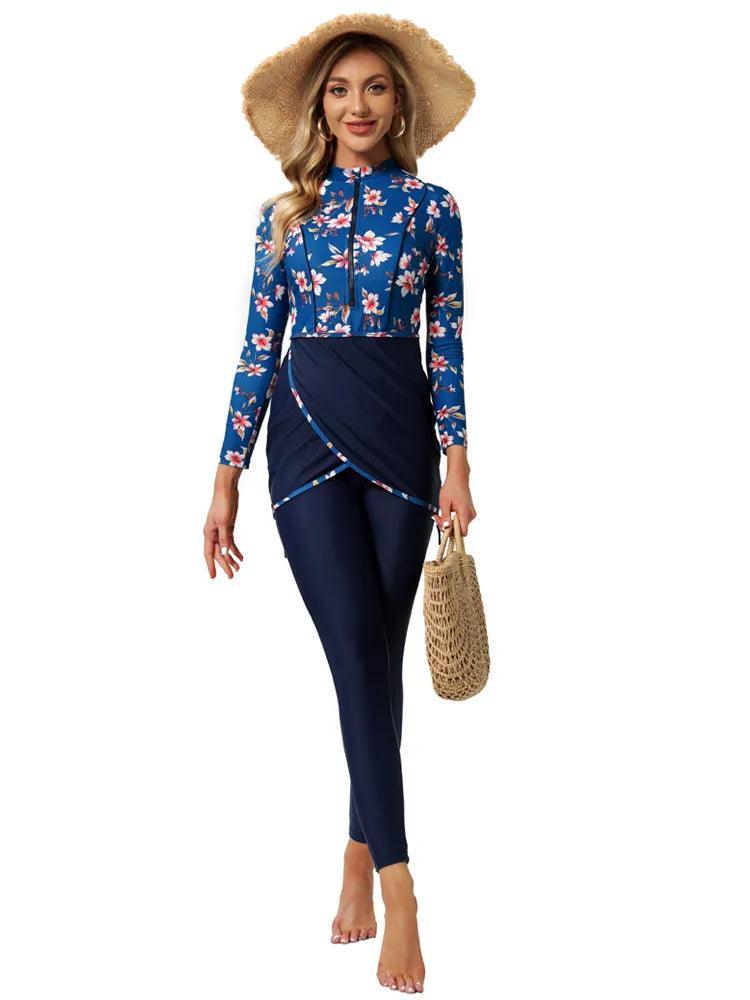 On sale - Muslim Modest Swimwear - 13 Colours - Free
