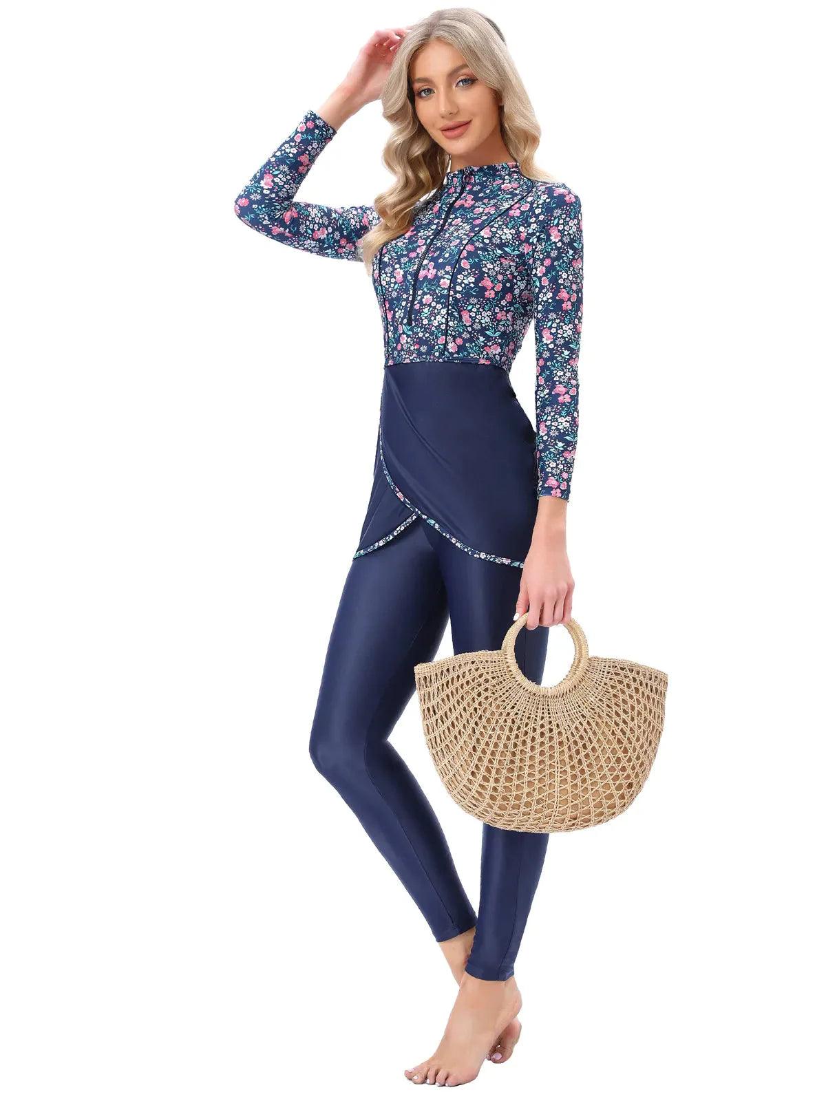 On sale - Muslim Modest Swimwear - 13 Colours - Free