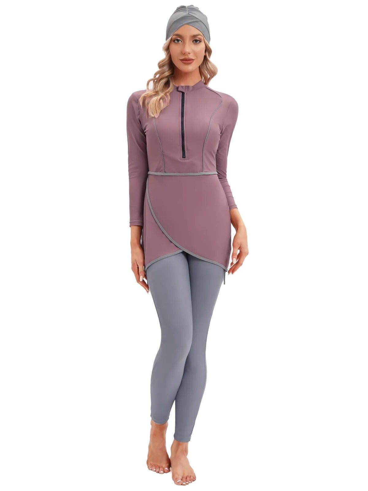 On sale - Muslim Modest Swimwear - 13 Colours - Free