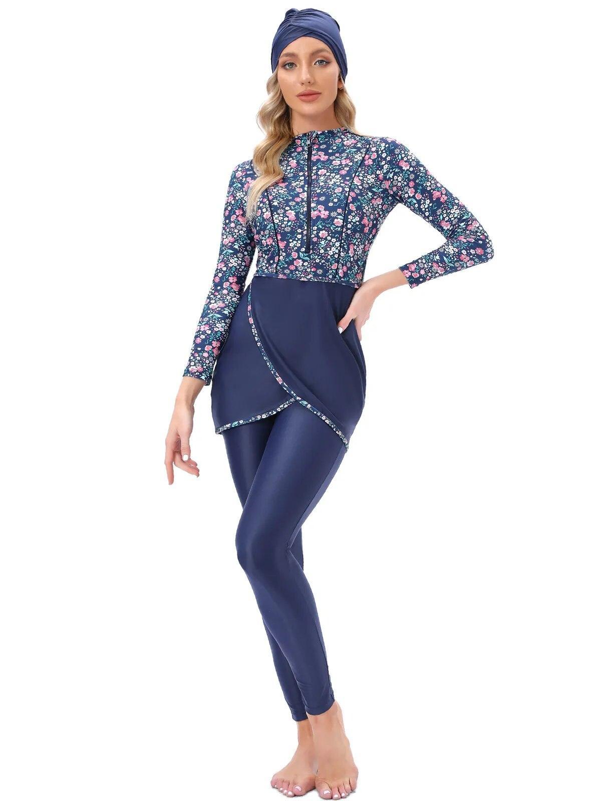On sale - Muslim Modest Swimwear - 13 Colours - Free