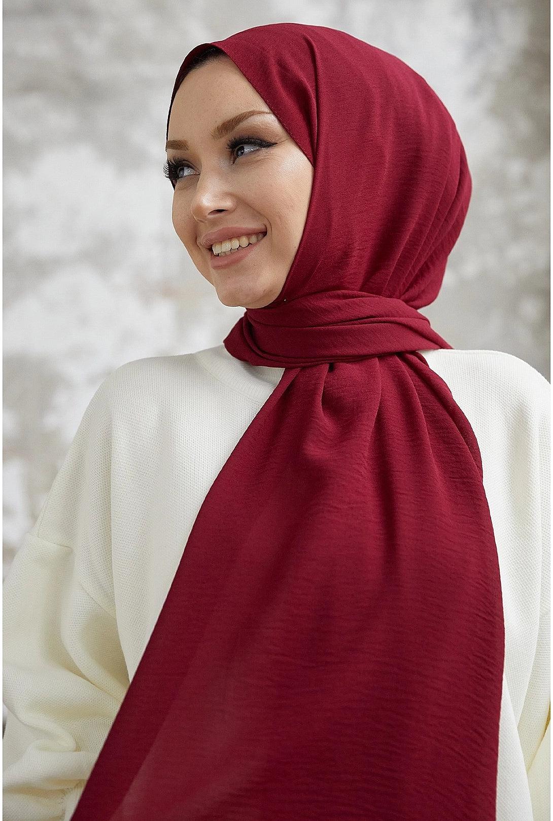 Modest Wrap Shawl Shawl - Claret Red