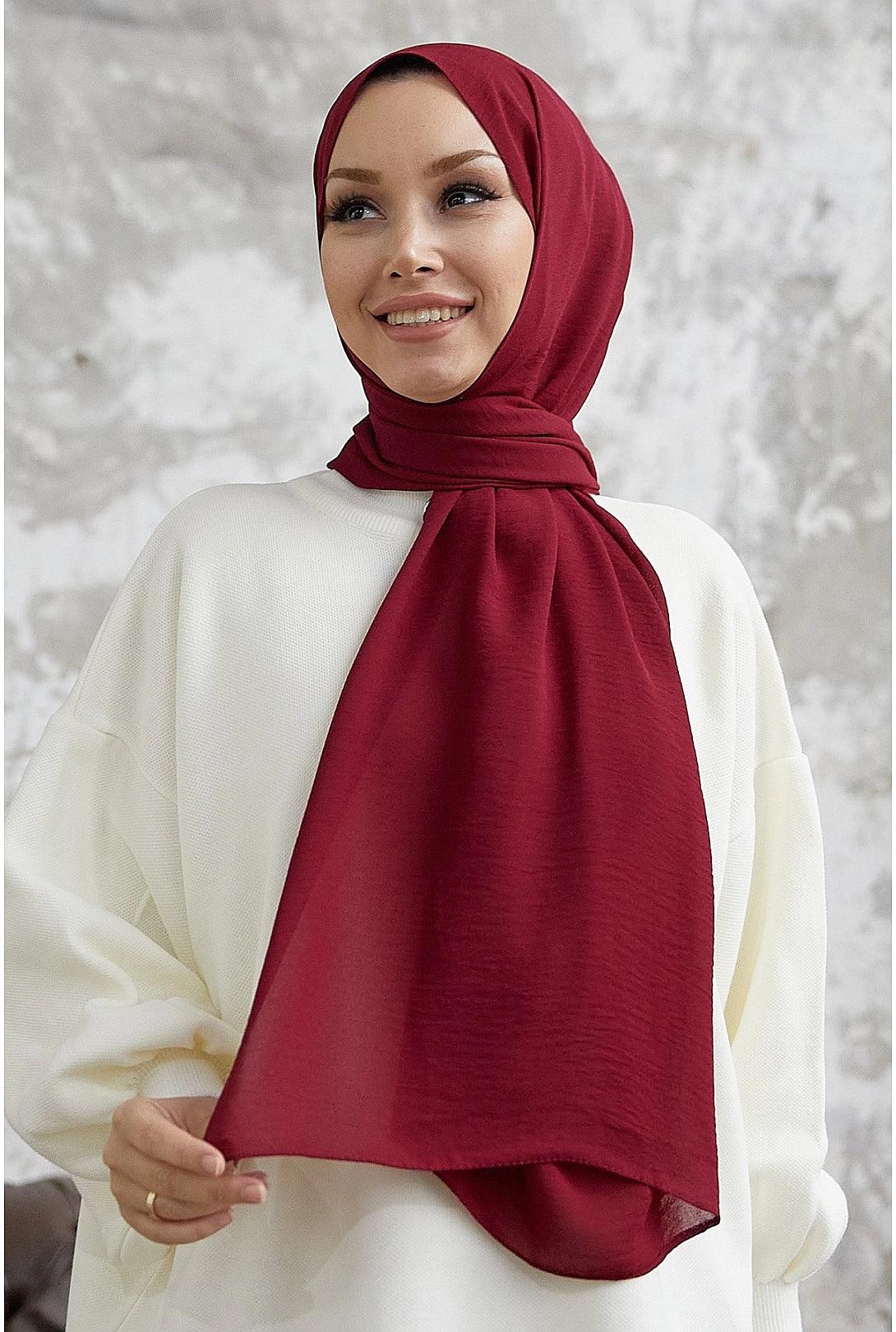 Modest Wrap Shawl Shawl - Claret Red