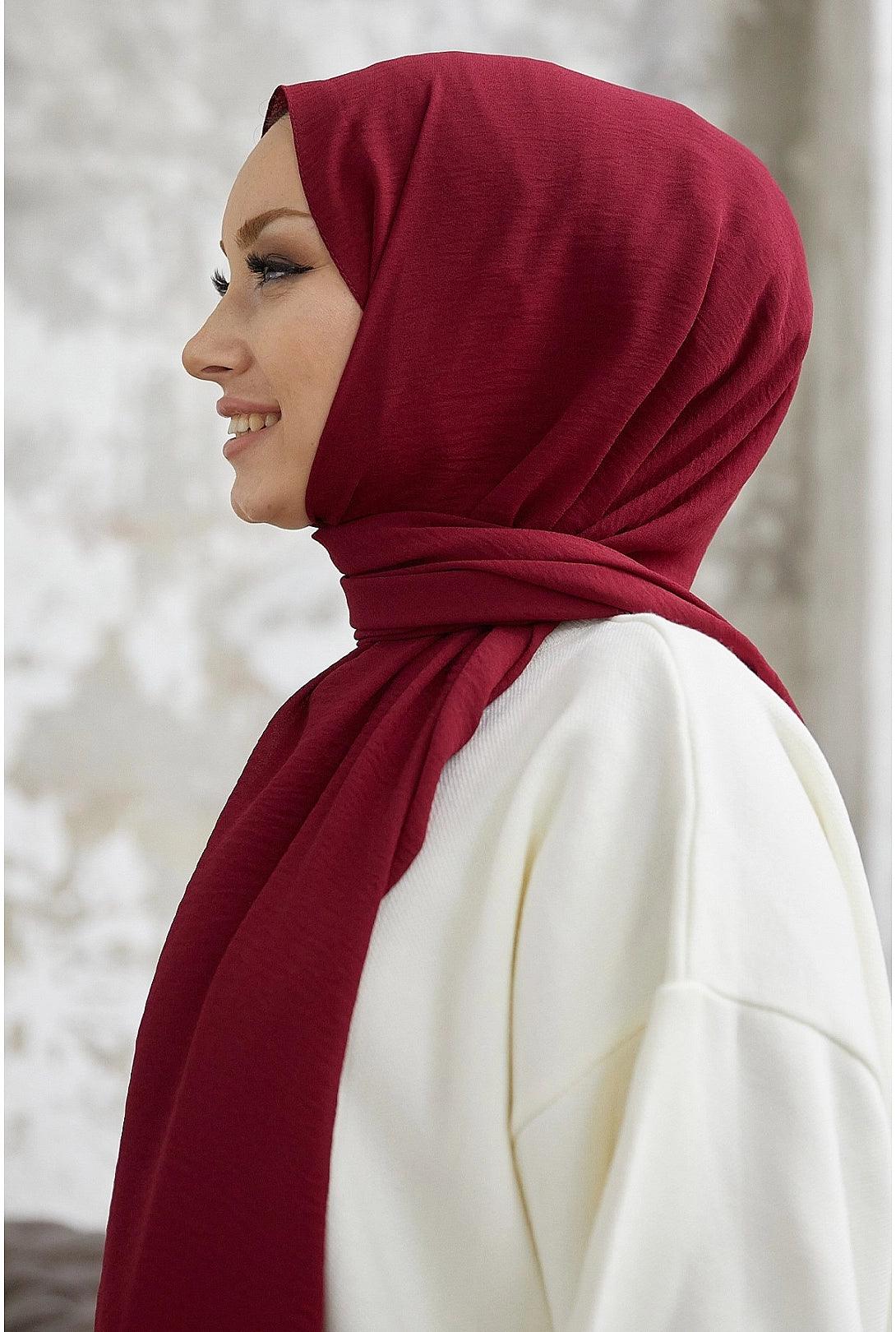Modest Wrap Shawl Shawl - Claret Red