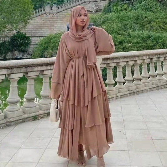 On sale - Stitching Hijab Dress - 11 Colours - Free shipping