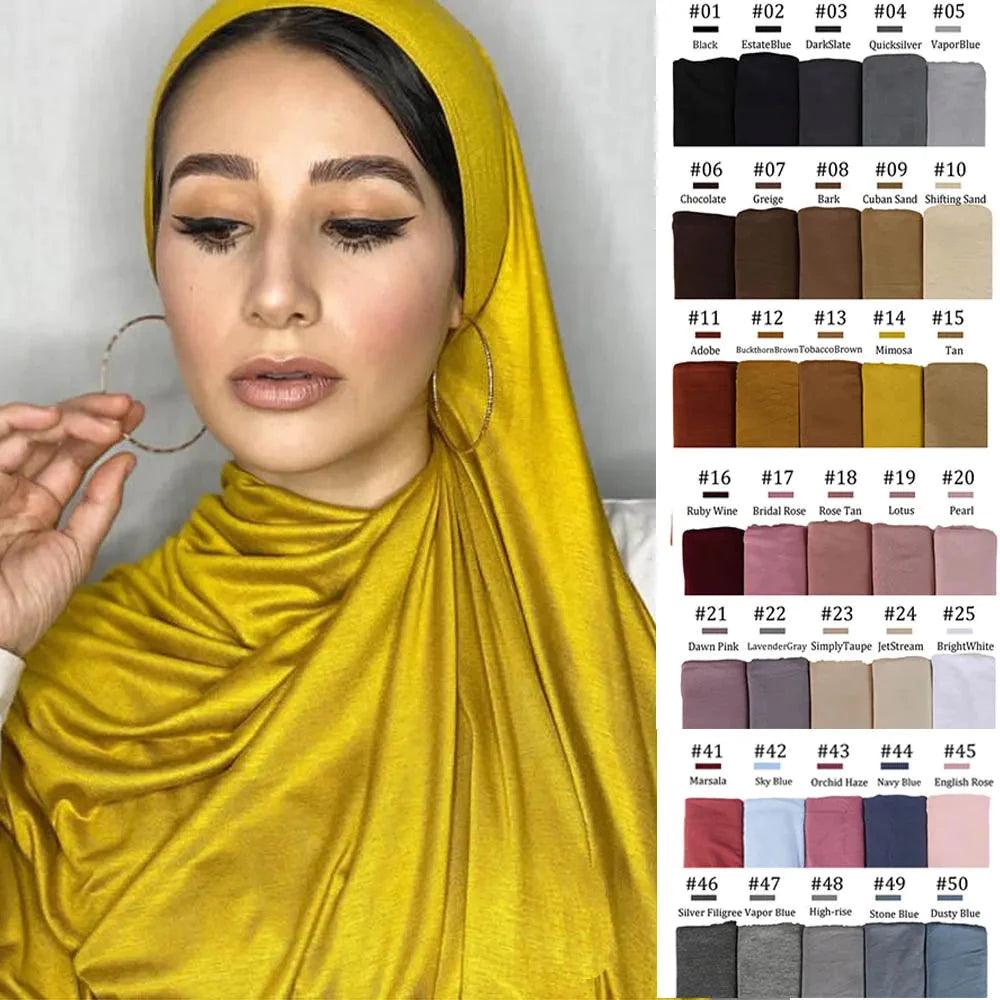 On sale - Strechy Jersey Hijab - 53 Colours - Free shipping