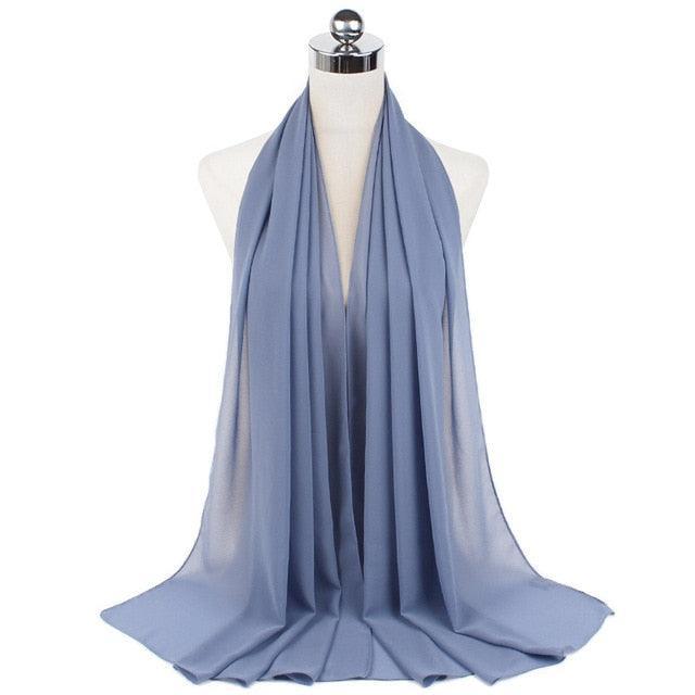On sale - Stylish Chiffon Hijab - 65 Colours - Free shipping