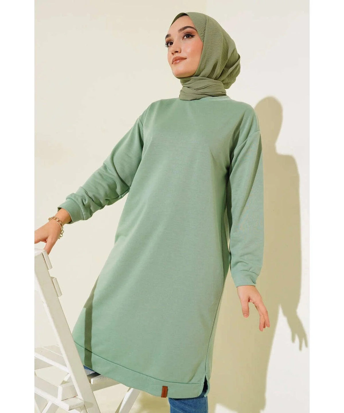 Long Tunic with Side Slits for Women