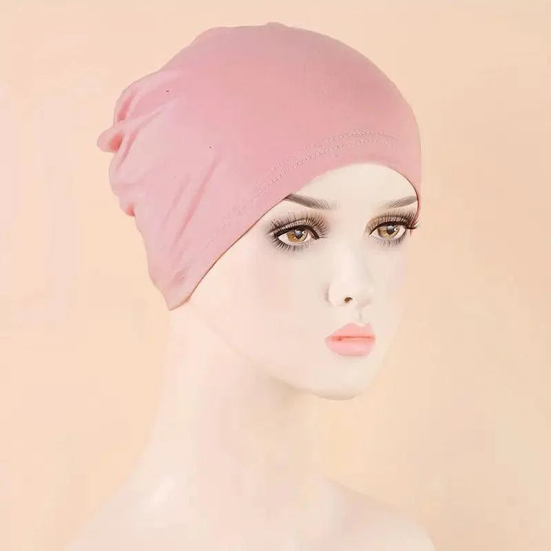 Elastic Turban Inner Hijab Cap for Muslim Women