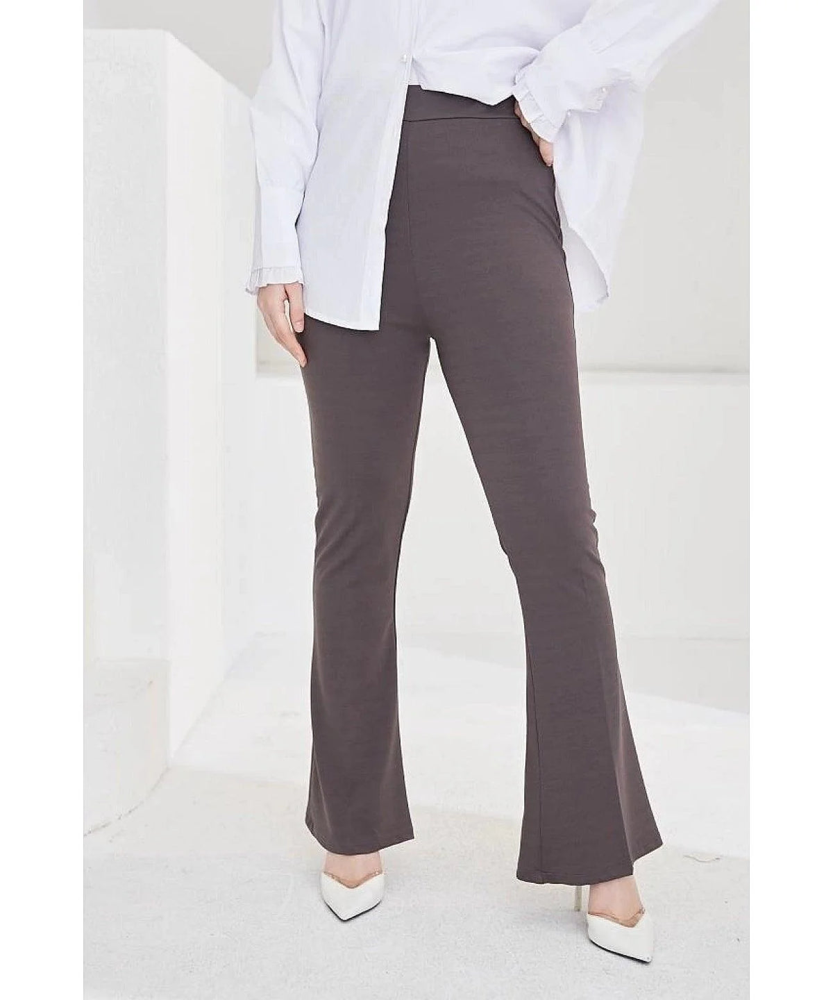 Flare Leg High Waist Pants for Women