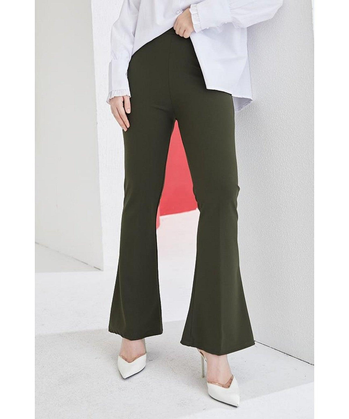 Flare Leg High Waist Pants for Women