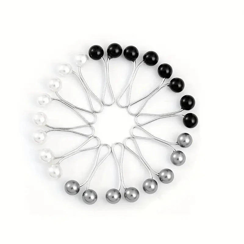 4/8/12 Pcs Girls U-shaped Alloy Scarf Clip
