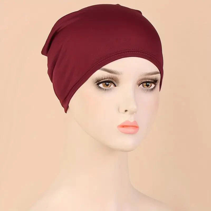 Elastic Turban Inner Hijab Cap for Muslim Women