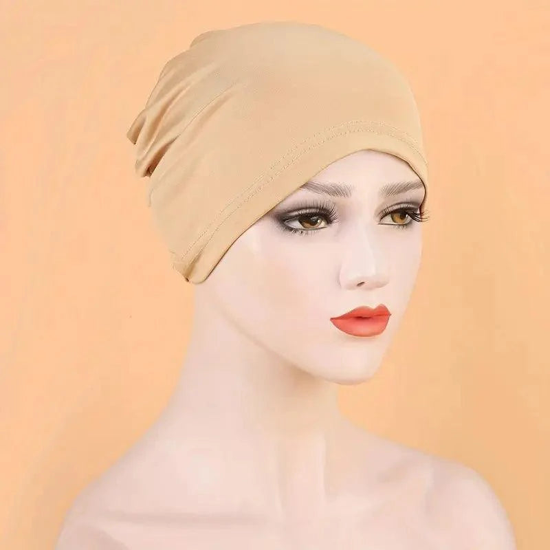 Elastic Turban Inner Hijab Cap for Muslim Women